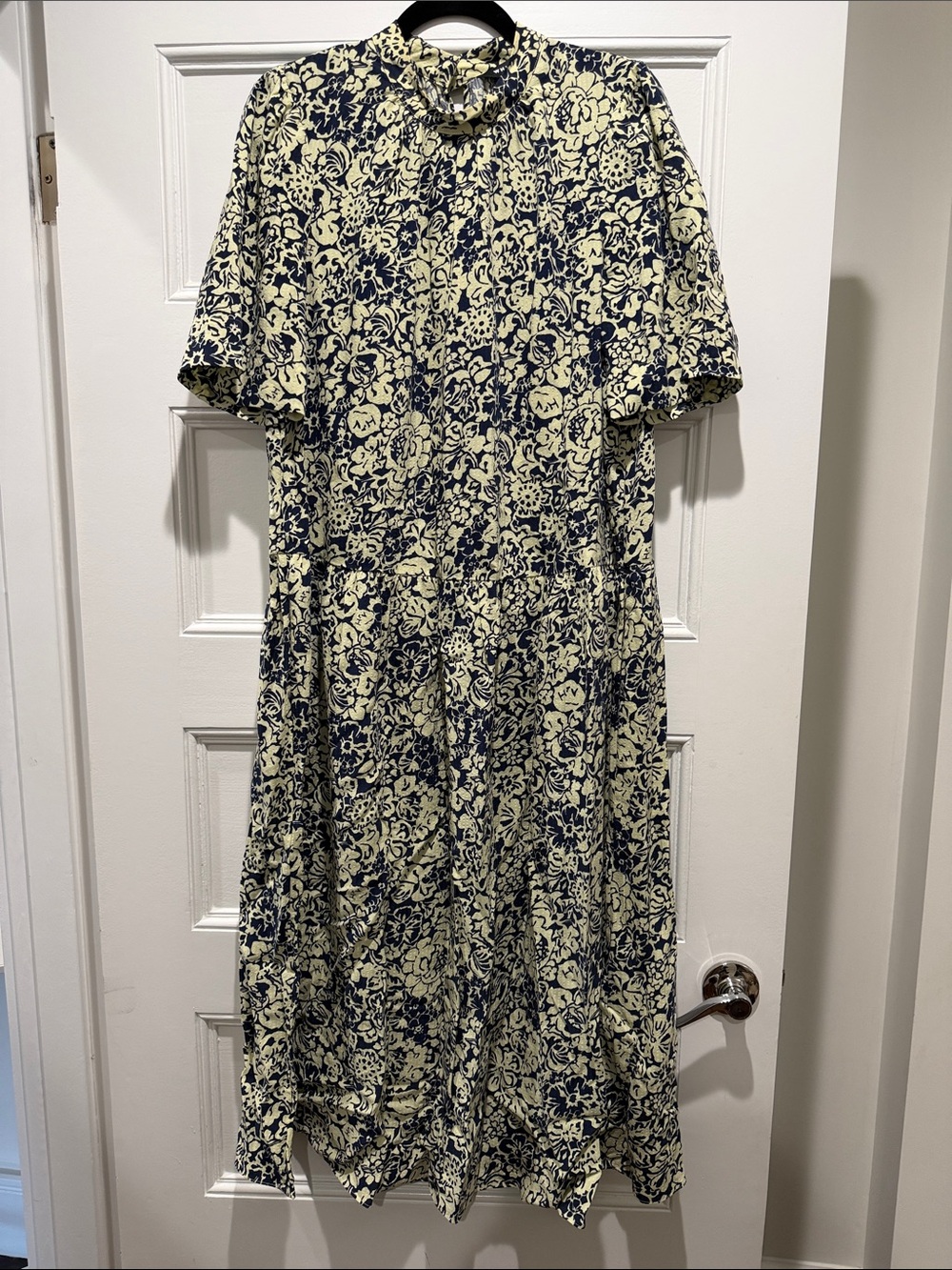 Whistles Graphic Floral Trapeze Dress Size 10